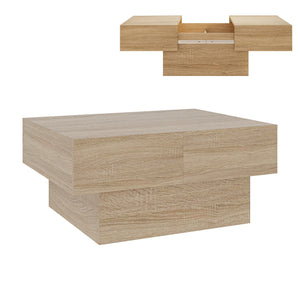 Table basse extensible Lens 80 x 60 x 36 cm [en.casa] 