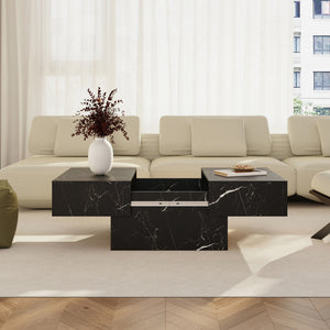 Table basse extensible Lens 80 x 60 x 36 cm [en.casa] 