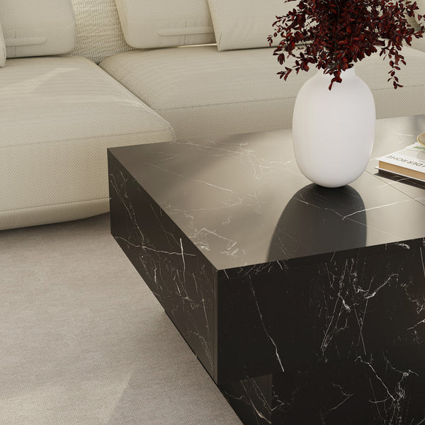 Table basse extensible Lens 80 x 60 x 36 cm [en.casa] 