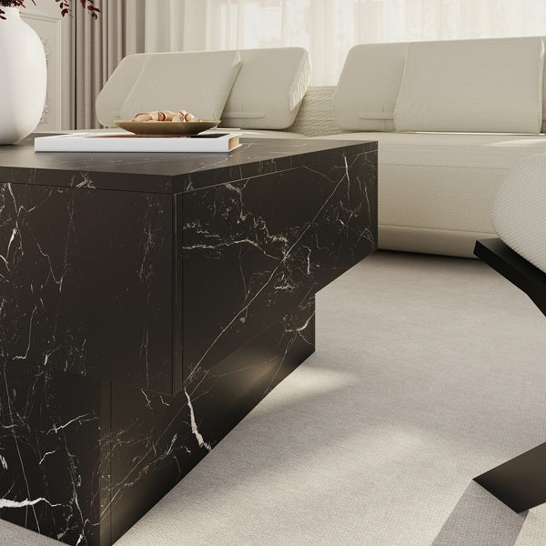 Table basse extensible Lens 80 x 60 x 36 cm [en.casa] 