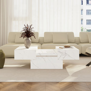 Table basse extensible Lens 80 x 60 x 36 cm [en.casa] 