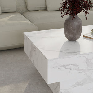 Table basse extensible Lens 80 x 60 x 36 cm [en.casa] 