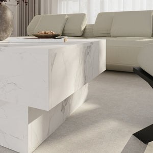 Table basse extensible Lens 80 x 60 x 36 cm [en.casa] 