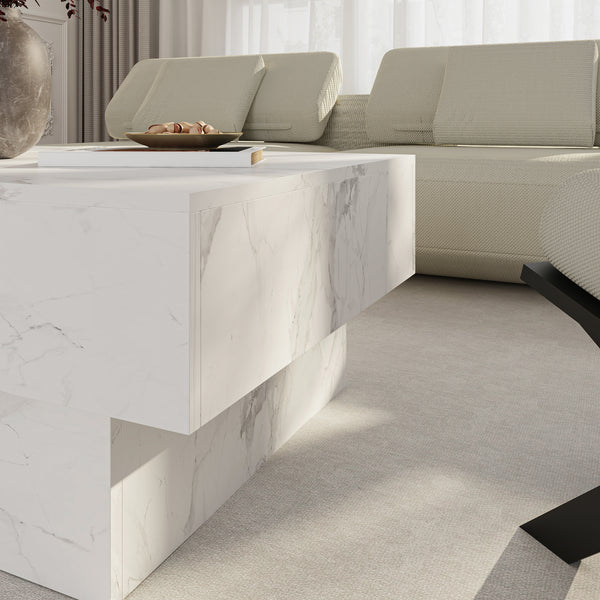 Table basse extensible Lens 80 x 60 x 36 cm [en.casa] 