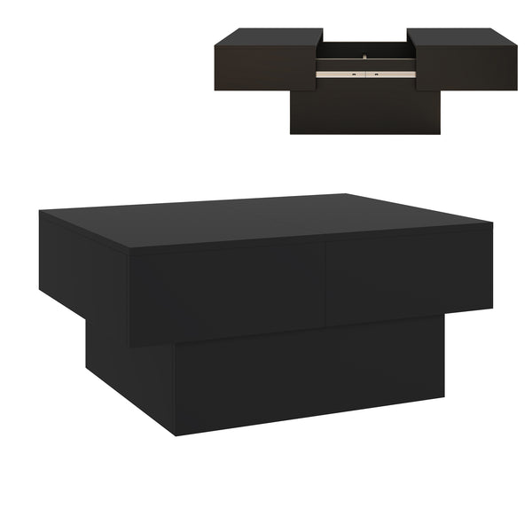 Table basse extensible Lens 80 x 60 x 36 cm [en.casa] 