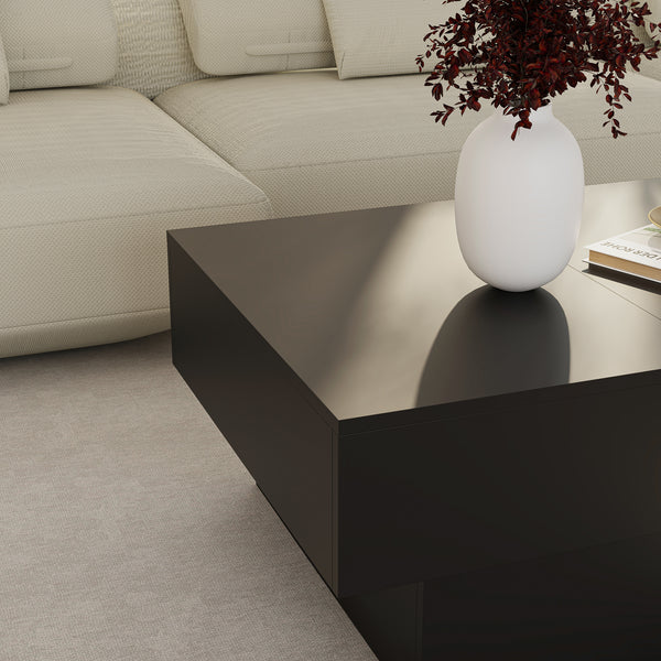 Table basse extensible Lens 80 x 60 x 36 cm [en.casa] 