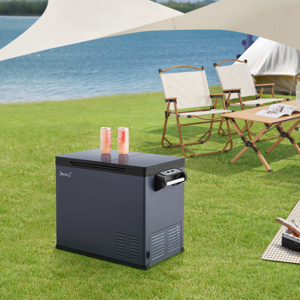 Réfrigérateur de voiture Alberona bleu-gris [in.tec]