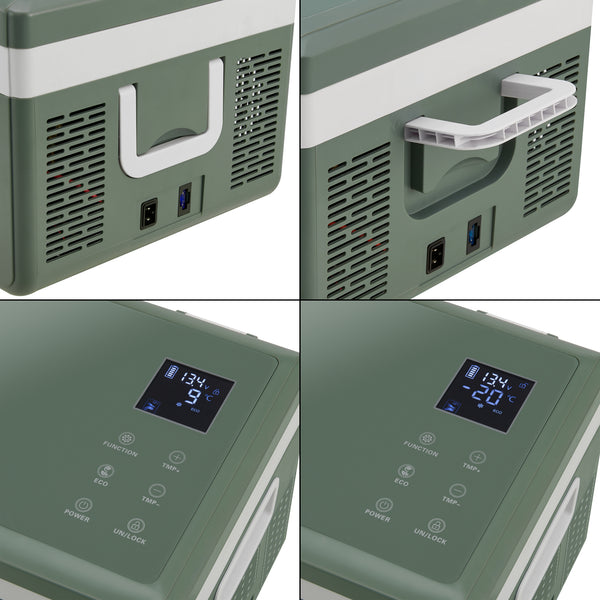 Glacière électrique portable Arnesano vert militaire in.tec