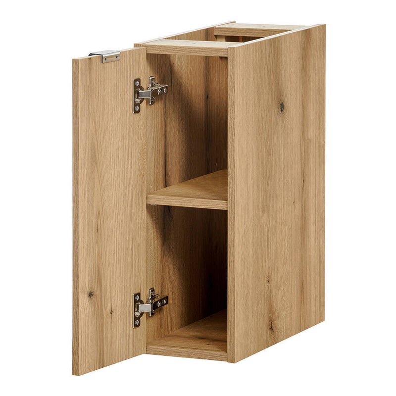 Croquis coté Armoire basse Newport effet chêne [en.casa]