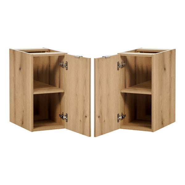Armoire basse Newport effet chêne [en.casa]