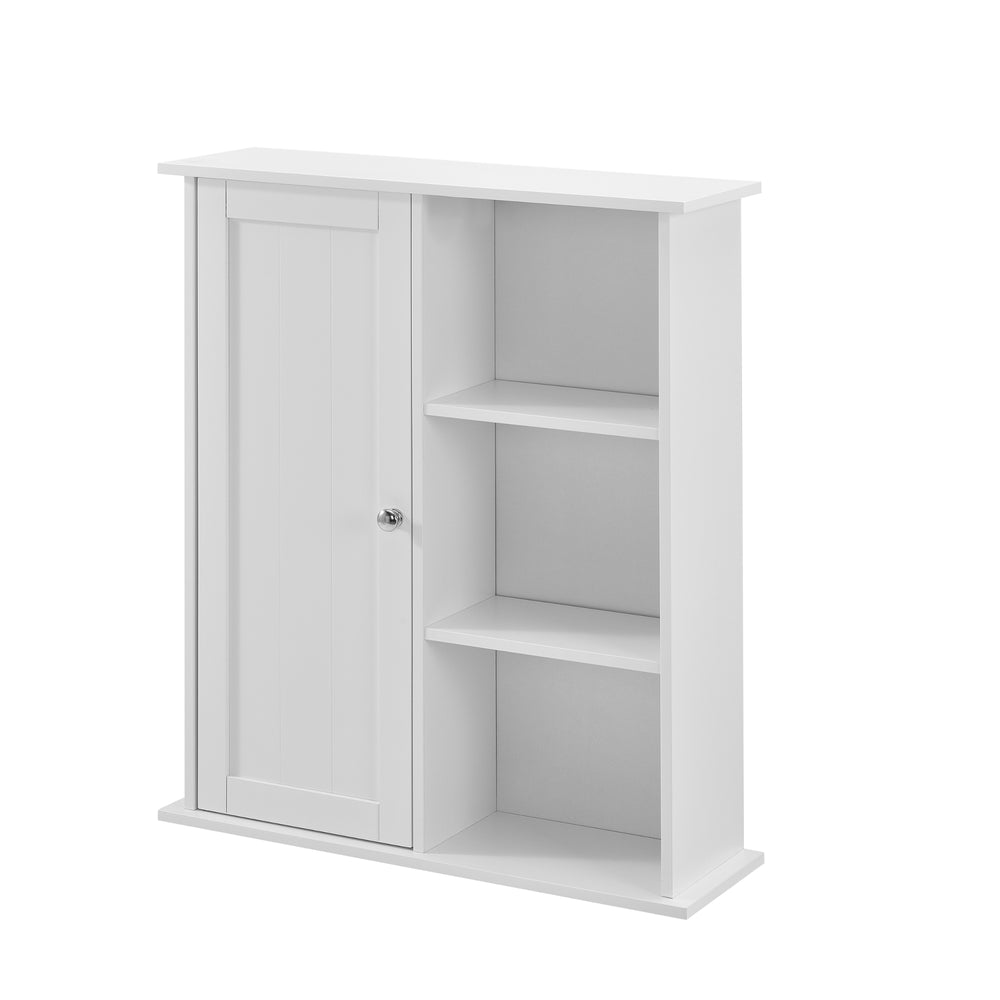 Armoire de salle de bain Anderlecht 71x60x18 cm Étagère avec tablettes Blanc en.caa