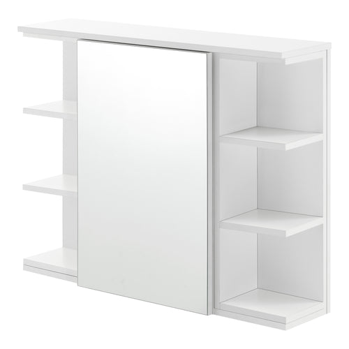 Armoire de salle de bain Harstad 64x80x20 cm blanc [en.casa] - premiumXL