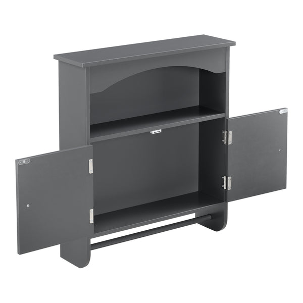 Armoire de salle de bain Graz 61x53x15 cm avec porte-serviettes différentes couleurs MDF en.casa