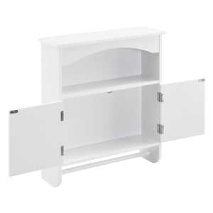 Armoire de salle de bain Graz 61x53x15 cm avec porte-serviettes différentes couleurs MDF en.casa