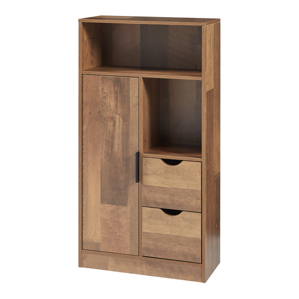 Armoire de salle de bain Namsskogan effet noyer noir [en.casa]