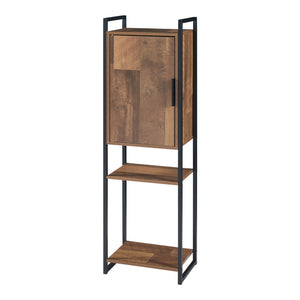 Armoire de salle de bain Namsskogan effet noyer noir [en.casa]