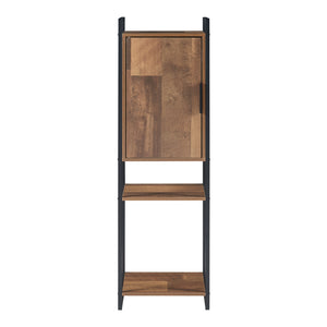 Armoire de salle de bain Namsskogan effet noyer noir [en.casa]