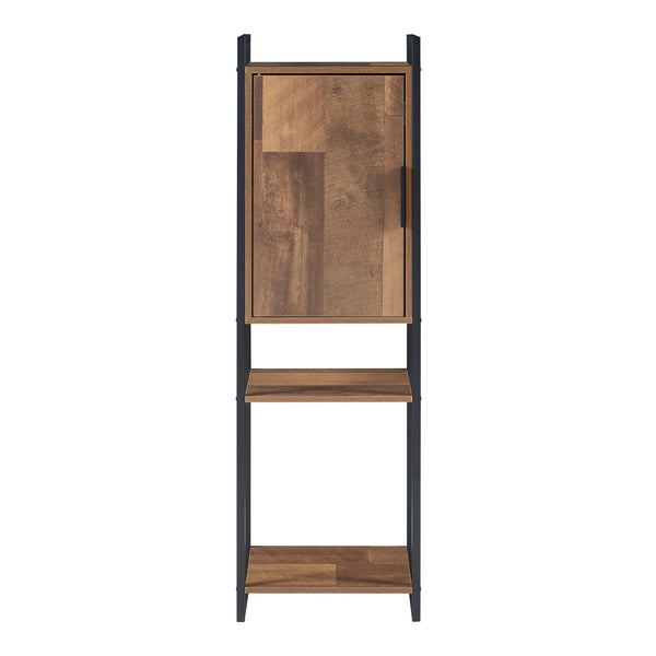 Armoire de salle de bain Namsskogan effet noyer noir [en.casa]