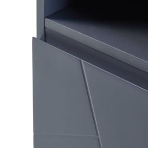 Armoire de salle de bain Overath Gris [en.casa]