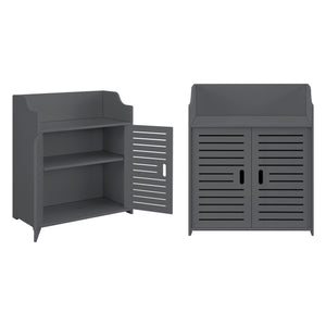 Armoire de salle de bain Trosa 72x60x32 cm WPC en.casa