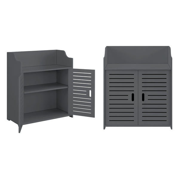 Armoire de salle de bain Trosa 72x60x32 cm WPC en.casa