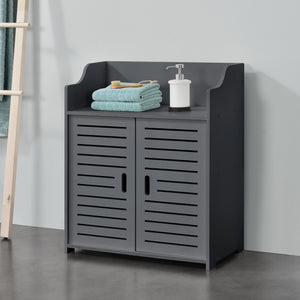 Armoire de salle de bain Trosa 72x60x32 cm WPC en.casa