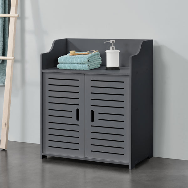 Armoire de salle de bain Trosa 72x60x32 cm WPC en.casa