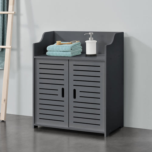 Armoire de salle de bain Trosa 72x60x32 cm WPC en.casa