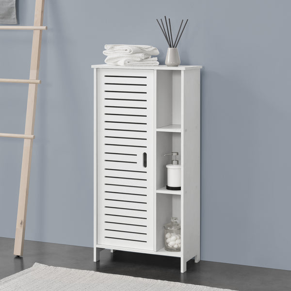 Armoire de salle de bain Vansbro 96x48x24 cm WPC en.casa