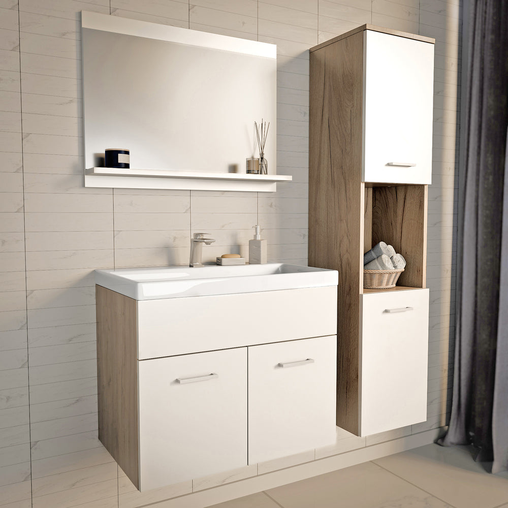 Ensemble de meubles de salle de bains 3 pièces Krildihana [en.casa] 