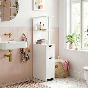 Étagère de salle de bain Fadeskimma 113 x 19 x 45 cm blanc [en.casa]