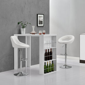 Table de Bar Bonn 3 Étagères 117 x 57 x 107 cm Plusieurs couleurs [en.casa]