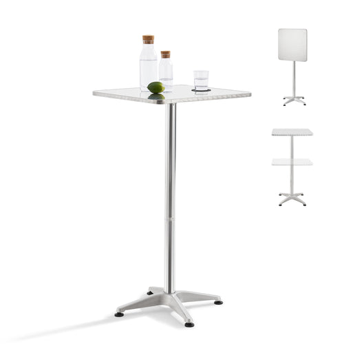 Bar - und Bistrotisch Järpen Höhenverstellbar Quadratisch [en.casa] - premiumXL