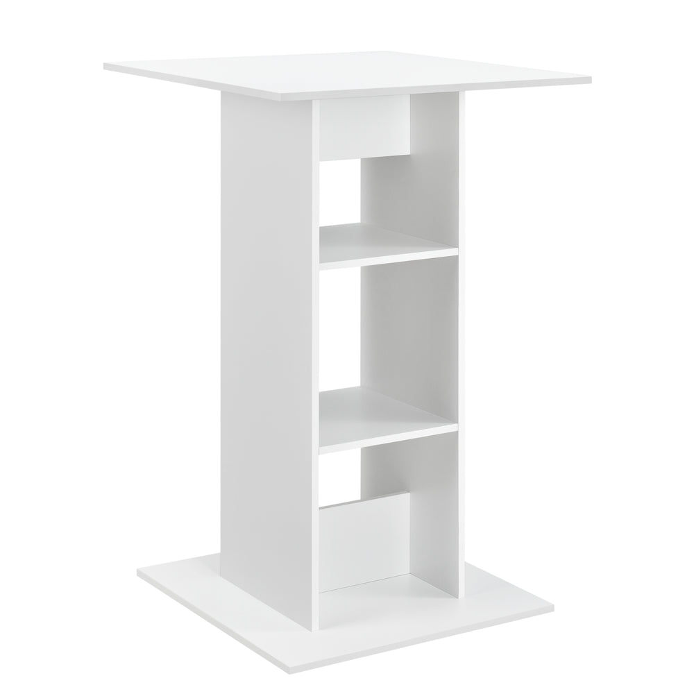 Table de bar Visby 110x70x70 cm avec 3 étagères en.casa - premiumXL