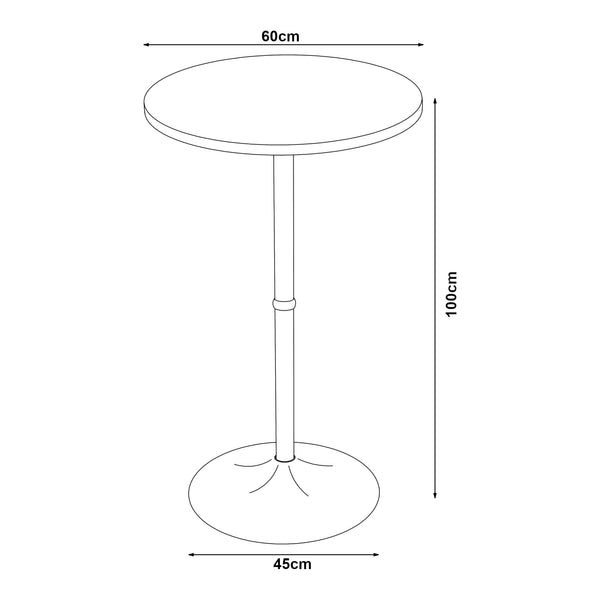 Table de bar Vantaa 100x60 cm [en.casa]