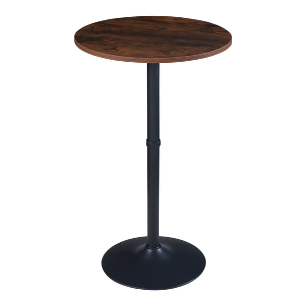Table haute ronde Vantaa acier MDF 100 x 60 cm [en.casa]