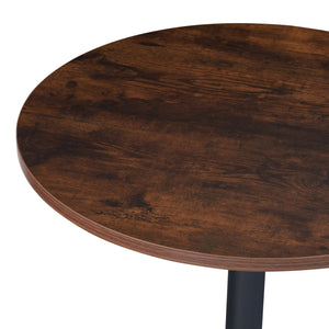 Table haute ronde Vantaa acier MDF 100 x 60 cm [en.casa]