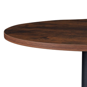 Table haute ronde Vantaa acier MDF 100 x 60 cm [en.casa]