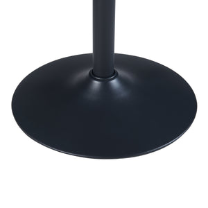 Table haute ronde Vantaa acier MDF 100 x 60 cm [en.casa]