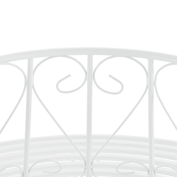 Banc de Jardin Sorrent Rond pour Arbre 160 x 84 cm Acier couleurs différentes [en.casa]