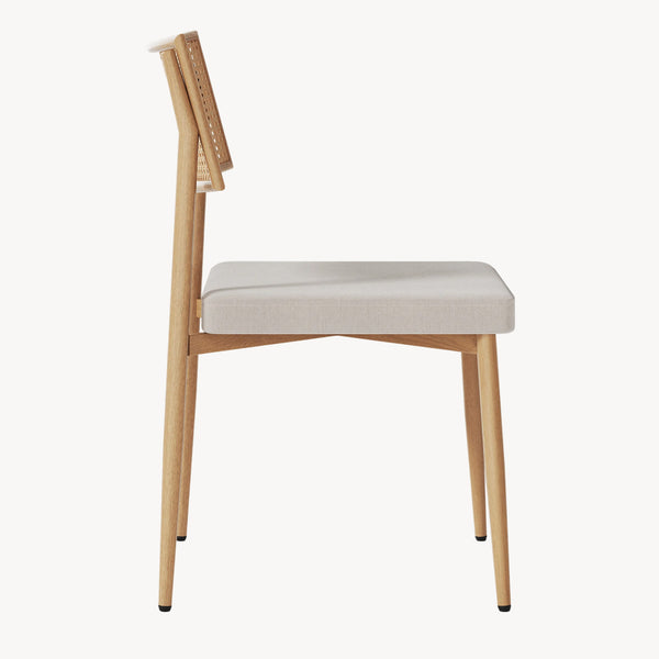 Lot de chaises de salle à manger Jördfjok effet rotin / beige [en.casa]