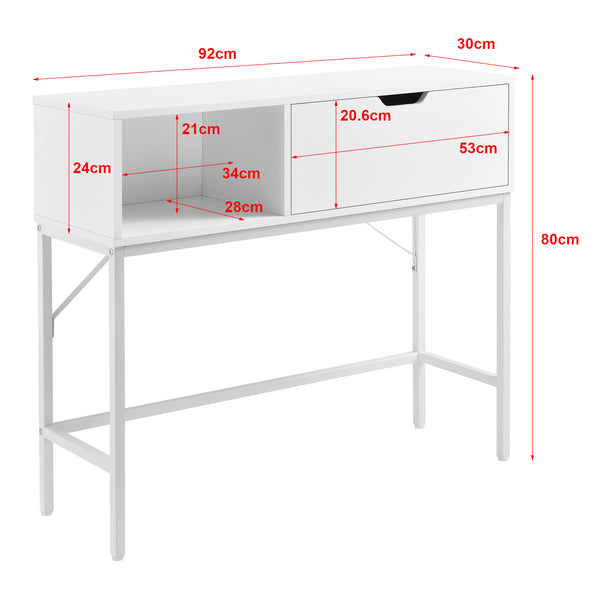 Table console Tranemo 92 x 30 x 80 cm Couleurs différentes [en.casa]