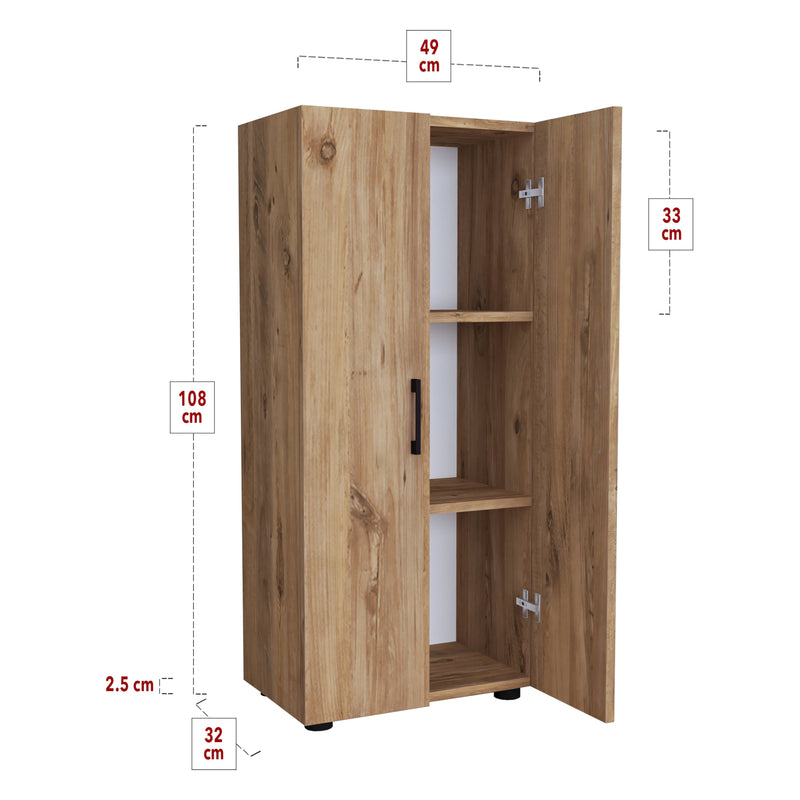 Croquis coté Armoire à 2 portes Åsnes [en.casa]