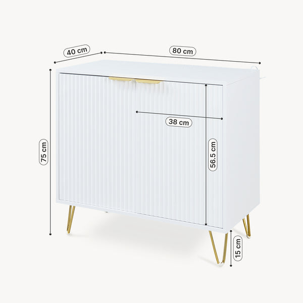 Buffet Trondi 75 x 80 x 40 cm [en.casa]