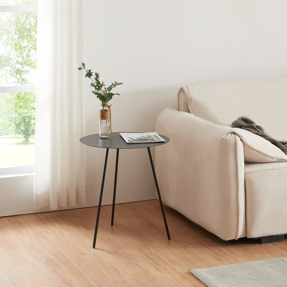 Beistelltisch Sula aus Metall Schwarz in versch. Größen [en.casa] - premiumXL