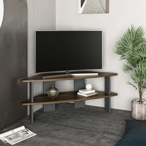 Table TV Fredensborg 45x116x40 cm aspect bois ancien / anthracite [en.casa]