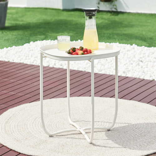 Table de tablette Sandefjord acier [en.casa]