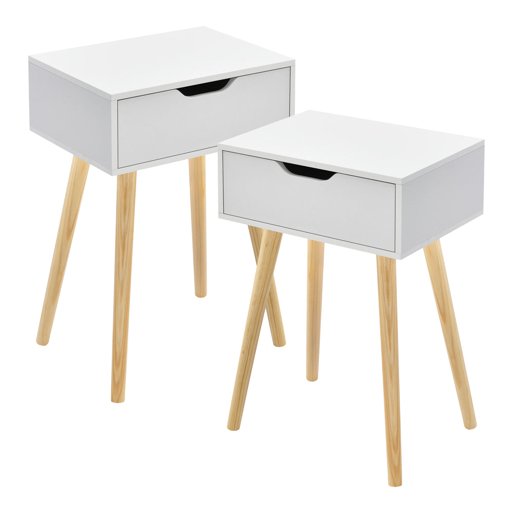 Lot de 2 tables d'appoint Östersund 60 x 40 x 30 cm [en.casa]