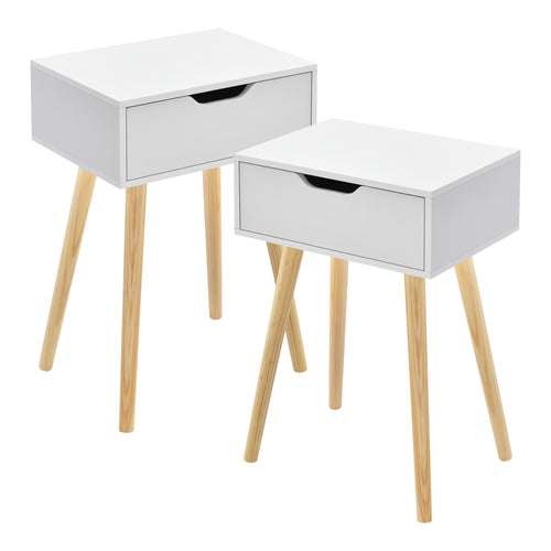 Lot de 2 tables d'appoint Östersund 60 x 40 x 30 cm [en.casa]