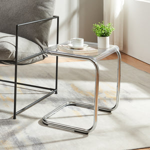 Beistelltisch Brosa 44x37x48 cm Transparent [en.casa] - premiumXL